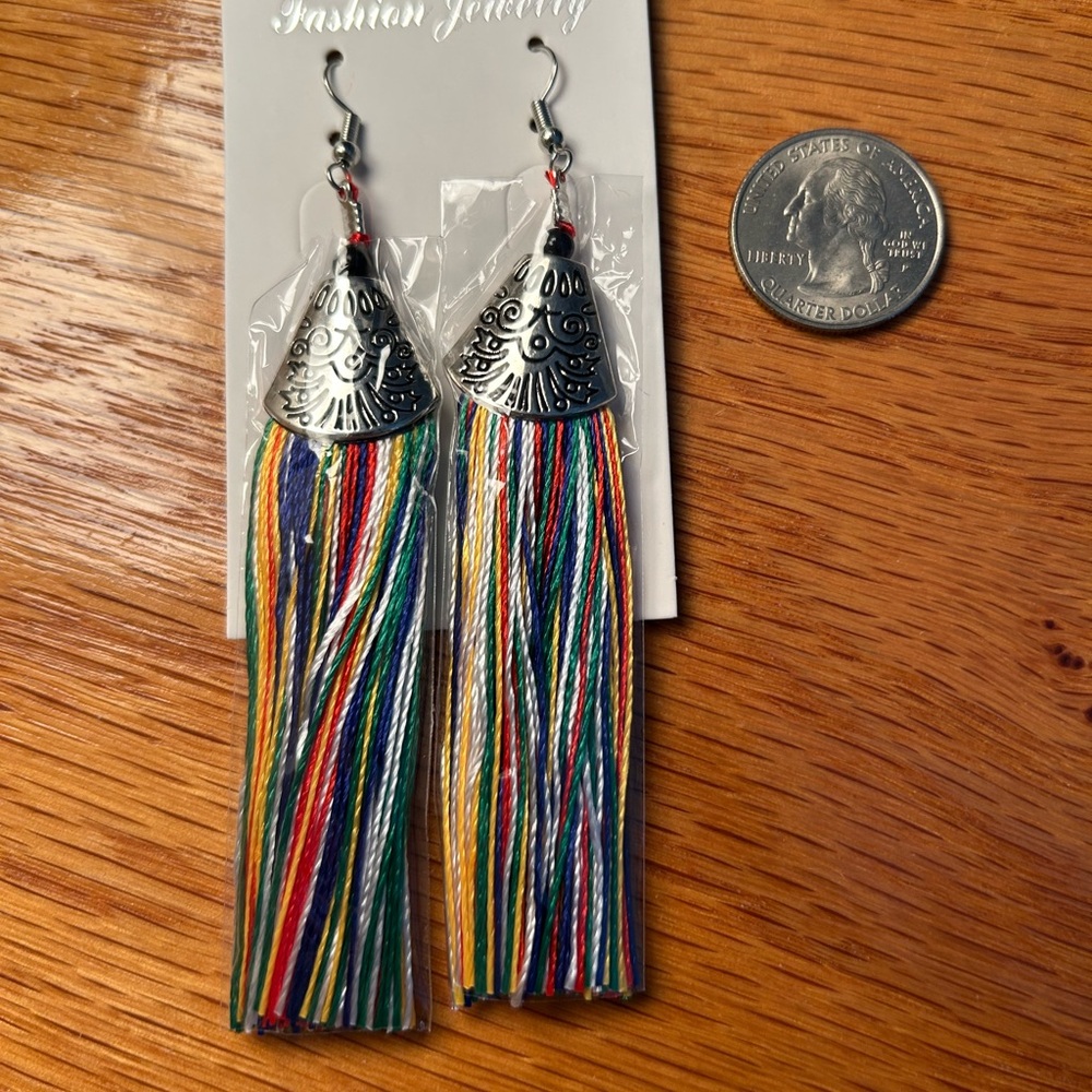 Multicolor Tassel Earrings